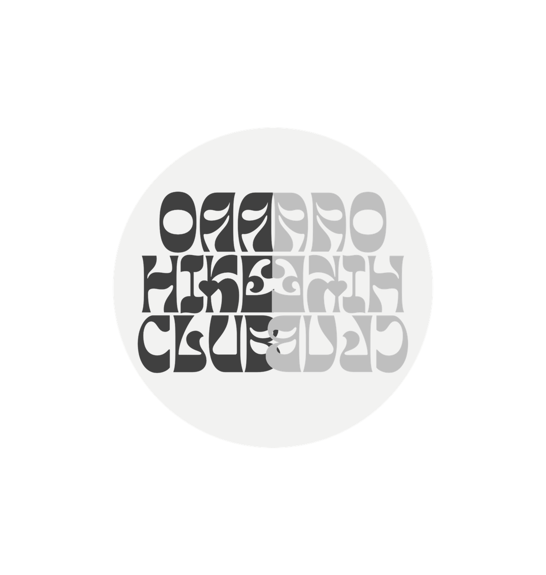 White OAA HIKE CLUB MIRRORED STICKER